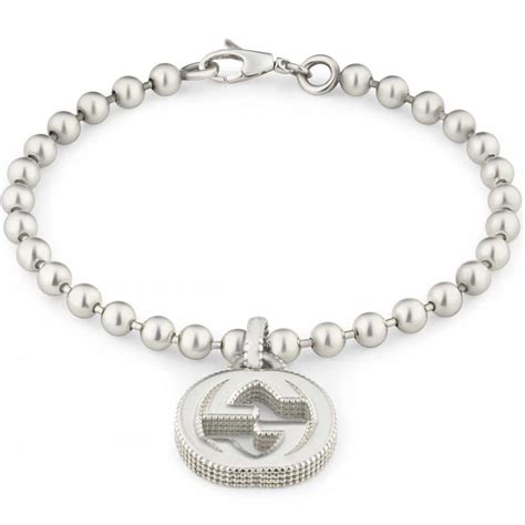 gucci ankle bracelet shoes|Gucci silver bead bracelet.